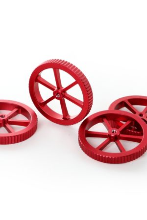 Dado di livellamento avvitato a mano rosso in metallo Creality per stampante 3D Ender-3 / Ender-3 Pro / Ender-3 V2 / CR-10 Pro V2