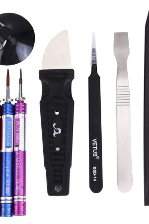 Kit di strumenti aperti per la riparazione di cacciaviti professionali appropriati con borsa in pelle a rullo per iPhone 7 e 7 Plus