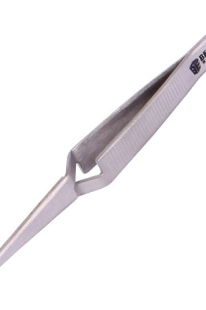 Pinzette da laboratorio diritte auto chiuse in acciaio inossidabile BEST BST-F12.5