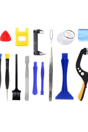 JF-8143 Metallo + plastica 17 in 1 Kit di strumenti per lo smontaggio di riparazione multifunzione