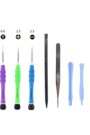 JIAFA JF-612-2 Set di strumenti di riparazione 10 in 1 per iPhone / Samsung