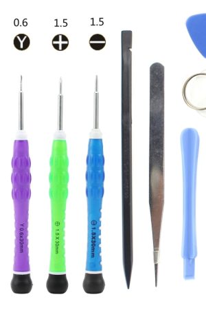 JIAFA JF-8109 Set di strumenti di riparazione 10 in 1 per iPhone 7 e 7 Plus / Samsung