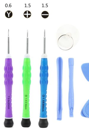 JIAFA JF-8110 Set di strumenti di riparazione 9 in 1 per iPhone 7 e 7 Plus / Samsung