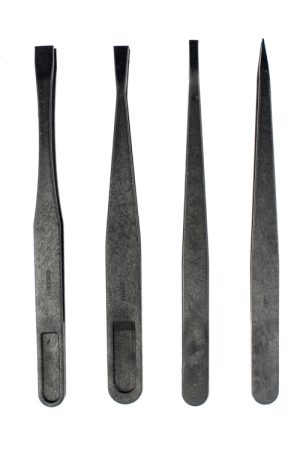 JF-S6in1 Pinzetta antistatica con punta dritta e curva 6 in 1 in fibra di carbonio