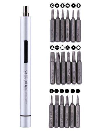 Wowstick 19 in 1 Kit cacciaviti a penna intelligente a doppia alimentazione Strumento di riparazione di punte di precisione per telefoni e tablet