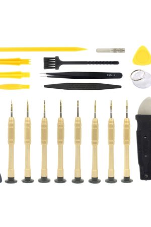 JF-8144 Kit di attrezzi per riparazioni in metallo + plastica disponibile 24 in 1 multi-modello