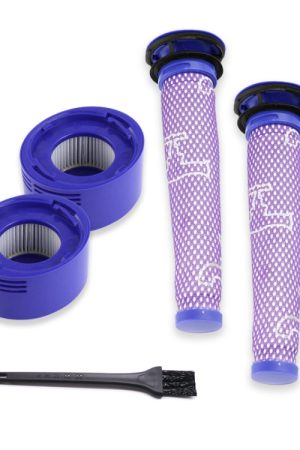 XD936 Nucleo prefiltro 5 in 1 + Nucleo filtro posteriore + Spazzola di pulizia per accessori per aspirapolvere Dyson V7 / V8