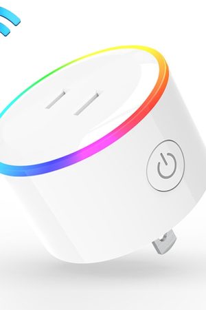 Presa intelligente per telecomando WiFi 10A RGB Scene Light Funziona con Alexa, Google Home e IFTTT, AC 100-240V, presa JP
