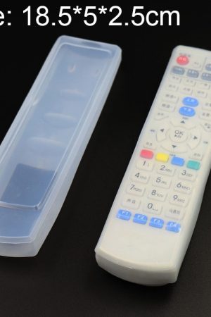 5 PCS Smart TV Box Telecomando Custodia protettiva in silicone antipolvere impermeabile, Dimensioni: 18,5 * 5 * 2,5 cm