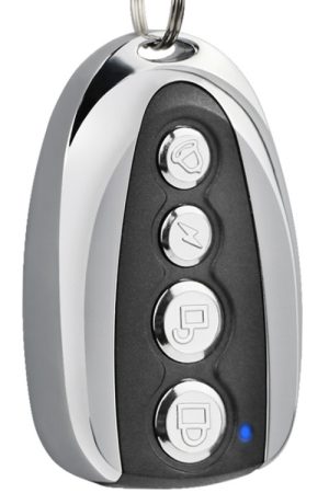 A forma di U 433 Mhz Wireless Universal Copy Remote Control Metal 4 Key Garage Door Duplicator Mini telecomando portatile