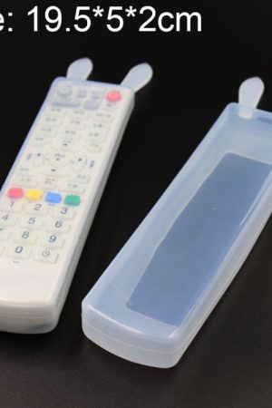 5 PC Coniglio Design Lunga Aria Condizionata / TV / Smart TV Box Telecomando Copertura protettiva in silicone antipolvere impermeabile, Dimensioni: 19,5 * 5 * 2 cm