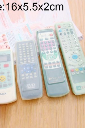 Copertura protettiva in silicone per telecomando con telecomando per aria condizionata, design lungo 5 pezzi, dimensioni: 16 * 5,5 * 2 cm