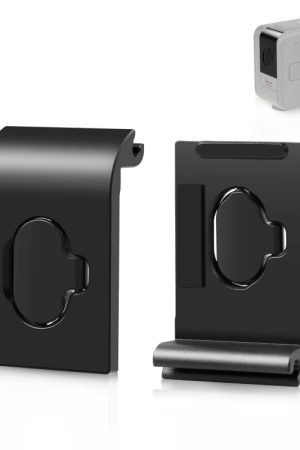 Per GoPro Hero11 Nero Mini PULUZ Copertura interfaccia laterale batteria in metallo Tappo antipolvere