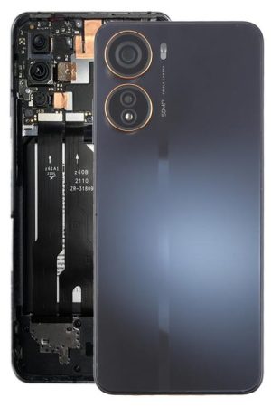 For ZTE Axon 40 Lite Plastic Battery Back Cover with Middle Frame / Camera Lens Cover