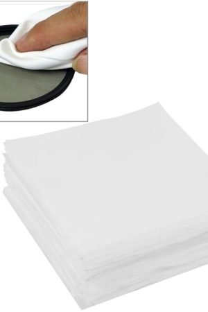 100 PCS 9,8 x 9,8 cm Panno per la pulizia degli occhiali per lenti per schermo LCD specializzato per fotocamera / telefono cellulare