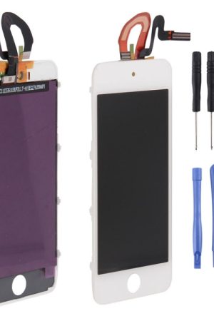3 in 1 per iPod Touch 5/6/7 (LCD originale + cornice originale + touch pad originale) (bianco)