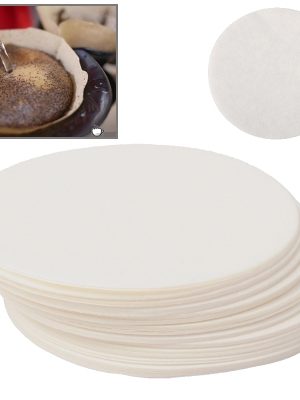 Carta da filtro per caffè rotonda da 100 pezzi, diametro 60 mm (bianca)
