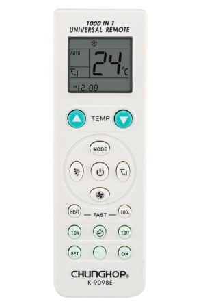 Chunghop Universal A / C Remote Control (K-9098E) (bianco)