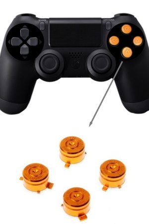 Pulsanti metallici in alluminio per kit mod PS4 da 9 mm