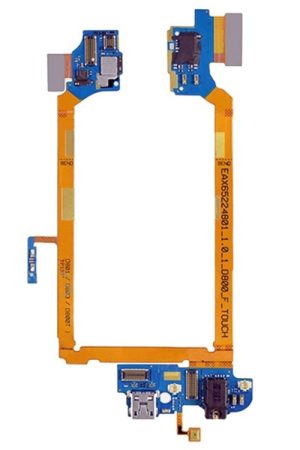 Connettore di ricarica USB Porta Cavo flessibile e auricolare Jack audio Cavo flessibile e microfono Cavo flessibile per LG G2 / D800 / D801 / D803 / D800T
