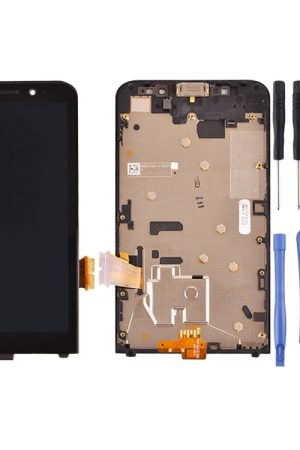 Schermo LCD e digitalizzatore assemblaggio completo con cornice per BlackBerry Z30 (versione 4G)