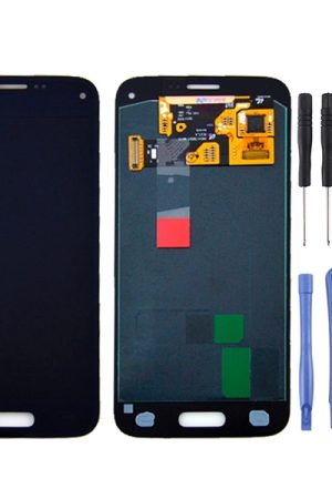 LCD originale + pannello touch per Galaxy S5 mini / G800, G800F, G800A, G800HQ, G800H, G800M, G800R4, G800Y (nero)