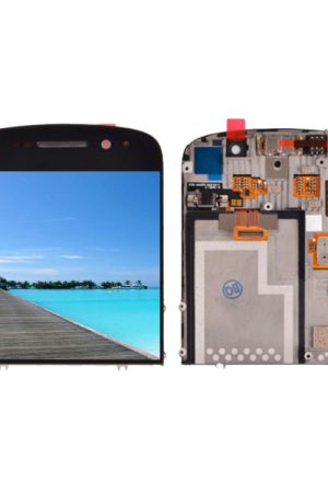 Schermo LCD e digitalizzatore assemblaggio completo con cornice per BlackBerry Q10