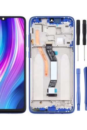 Schermo LCD e digitalizzatore assemblaggio completo con cornice (versione doppia scheda SIM) per Xiaomi Redmi Note 8 Pro
