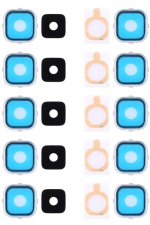 Per Galaxy Alpha / G850 10 pezzi Cornice per fotocamera posteriore e copriobiettivo con adesivo