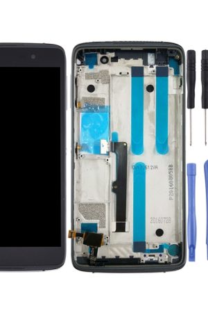 Schermo LCD e digitalizzatore assemblato completo con cornice per BlackBerry DTEK50