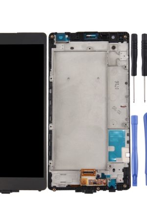 Schermo LCD e digitalizzatore assemblato completo con cornice per LG X Power / K220