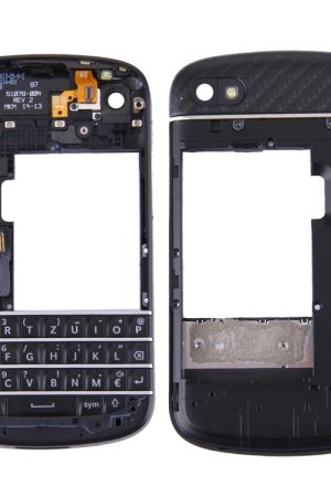 3 in 1 per BlackBerry Q10 (tastiera + cornice centrale + pannello obiettivo fotocamera alloggiamento piastra posteriore) Coperchio alloggiamento completo