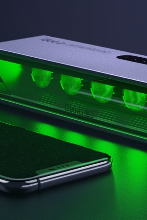 QIANLI iSee 2 Riparazione dello schermo LCD Controllo della polvere Controllo delle impronte digitali Lampada di rilevamento dei graffi Sorgente di luce verde Protegge gli occhi