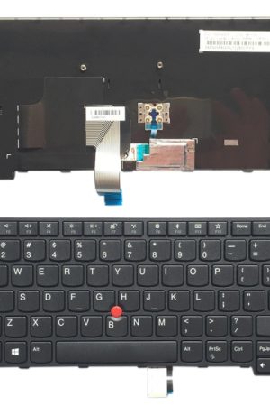 Tastiera inglese per laptop versione USA con stick di puntamento per Lenovo IBM Thinkpad E470 / E470C / E475, Teclado 01AX080 / 01AX040 / 01AX000 / SN20K93235