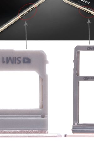 Per Galaxy A520 / A720 2 vassoio per scheda SIM + vassoio per scheda micro SD