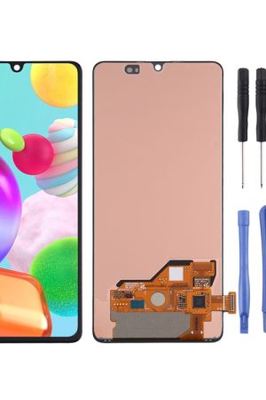 Schermo LCD e digitalizzatore in materiale Super AMOLED assemblaggio completo per Samsung Galaxy A41