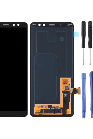 Schermo LCD AMOLED per Galaxy A8 (2018) / A5 (2018) / A530 con digitalizzatore assemblaggio completo (nero)