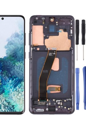 Schermo LCD e digitalizzatore in materiale AMOLED dinamico originale assemblaggio completo con cornice per Samsung Galaxy S20 4G SM-G980