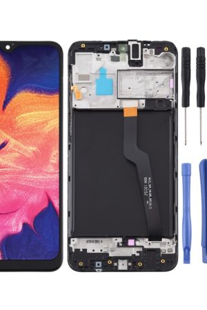 Schermo LCD e digitalizzatore assemblaggio completo con cornice per Samsung Galaxy A10 / SM-A105F (versione a scheda singola)