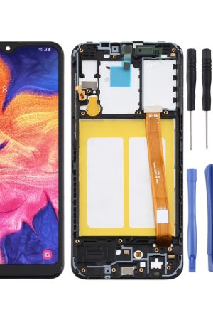 Schermo LCD in materiale TFT e digitalizzatore assemblaggio completo con cornice per Samsung Galaxy A10e