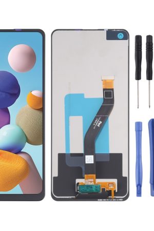 Schermo LCD originale Super AMOLED per Samsung Galaxy A21 con assemblaggio completo di digitalizzatore