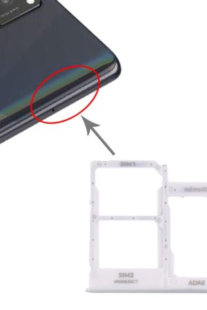 Per Samsung Galaxy A41 / A415 Vassoio scheda SIM + Vassoio scheda SIM + Vassoio scheda micro SD