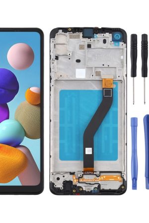 Schermo LCD e digitalizzatore assemblaggio completo con cornice per Samsung Galaxy A21 / SM-A215