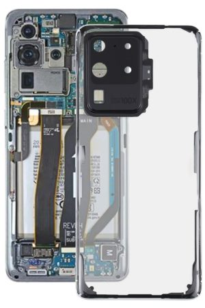 Per Samsung Galaxy S20 Ultra SM-G988 SM-G988U SM-G988U1 SM-G9880 SM-G988B/DS SM-G988N SM-G988B SM-G988W Cover posteriore batteria in vetro trasparente