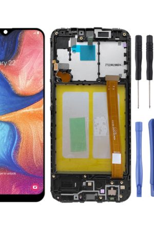 Schermo LCD originale per Samsung Galaxy A20e SM-A202 con digitalizzatore assemblaggio completo con cornice
