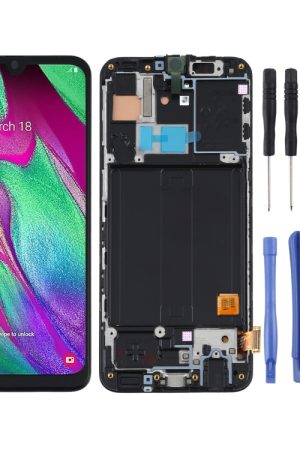 Schermo LCD TFT per Samsung Galaxy A40 SM-A405F Digitizer Assemblaggio completo con cornice