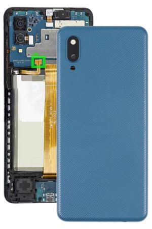 Per Samsung Galaxy A02 Cover posteriore della batteria con copriobiettivo della fotocamera