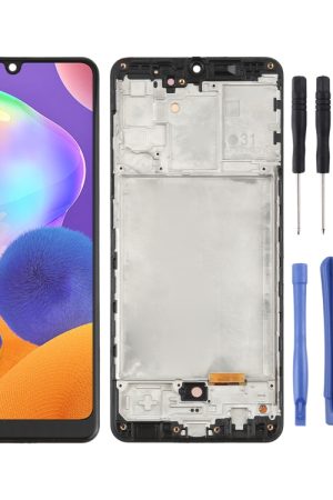 Schermo LCD in materiale OLED e digitalizzatore assemblaggio completo con cornice per Samsung Galaxy A31 SM-A315 (6,33 pollici)