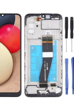 Schermo LCD originale per Samsung Galaxy A02s SM-A025F (versione GB) digitalizzatore assemblaggio completo con cornice