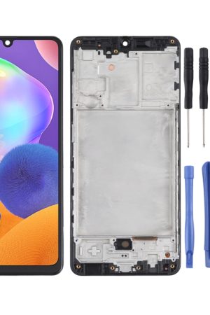 Schermo LCD originale e digitalizzatore assemblaggio completo con cornice per Samsung Galaxy A31 SM-A315